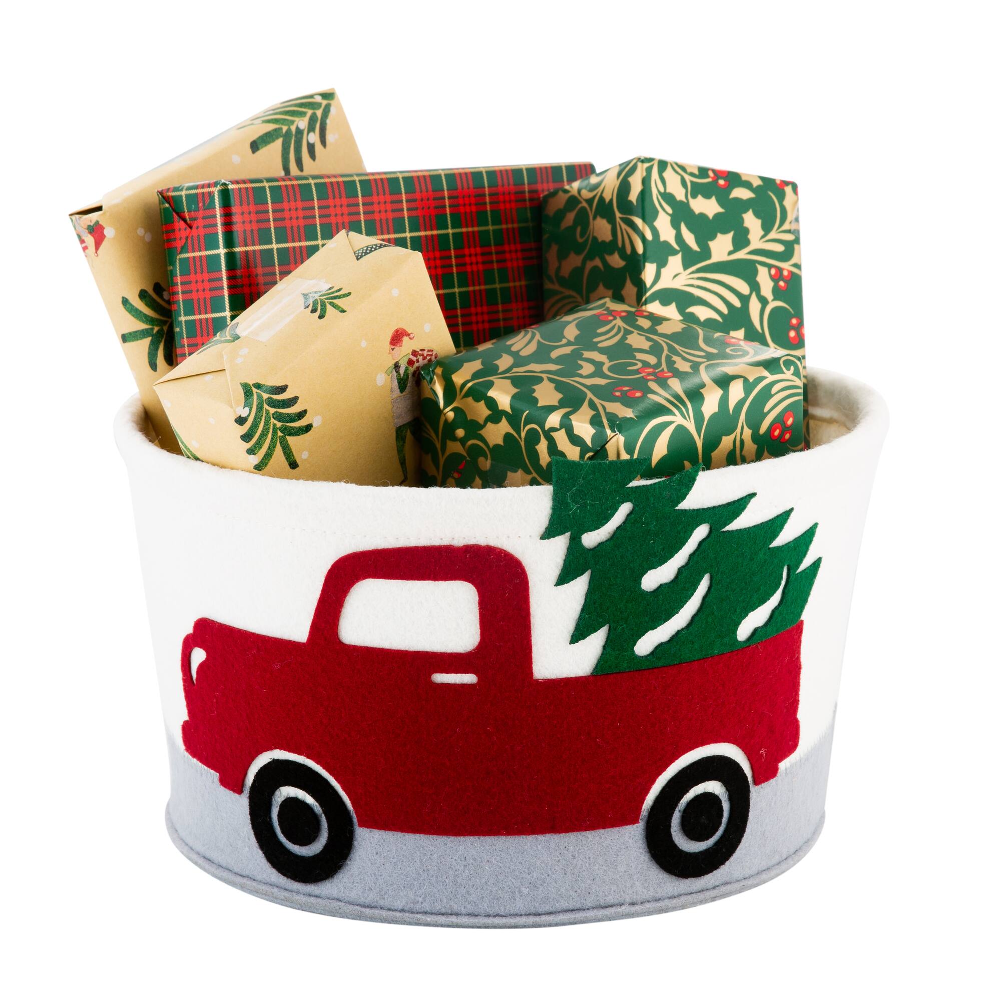 Simplify Round Felt Truck Tote